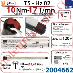 Moteur Simu Radio Hz02 10/17 T5