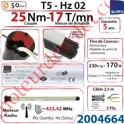 Moteur Simu Radio Hz02 25/17 T5