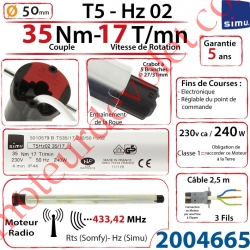 Moteur Simu Radio Hz02 35/17 T5