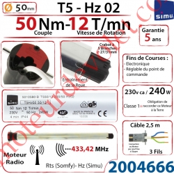 Moteur Simu Radio Hz02 50/12 T5