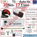 Moteur Electronique Radio T5 Auto Hz 20/17 Rts Réglage Automatique des FdC sans Mds