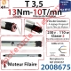 Moteur Filaire T3,5 13/10 Avec FdC à Réglage Progressif sans Carré sans Mds Double Isolation Classe II Sans Fil de Terre