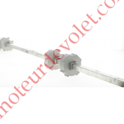 Tandem Deprat 89 Axe Carré 18 Mâle 3 Roues Lg 1200 Réglable de à  mm Largeur Tablier Supérieure 4500mm
