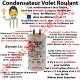 Condensateur d'Origine pour Moteur Tubulaire Simu ou Somfy à Cosses Faston 2,8 mm Capacité 4,5µF ±5% 400-450v
