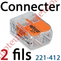 Borne Mini Connexion à Leviers 2 Fils Souples ou Rigides jusqu'à 4 mm² Intensité Max 32A Tension 450v