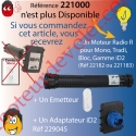 Moteur Bubendorff Radio CI2 10 Nm sans Mds et son Emetteur Mural
