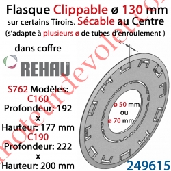 Flasque de Guidage des Lames à Clipper sur certains Tiroirs pour Coffre Rehau S762 C160 ou C190