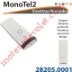 Emetteur Nomade MonoTel 2 Avec Retour d'informations Coloris Blanc 1 Canal