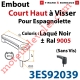 Embout Court Haut modèle Alliance à Visser pour Tube d'Espagnolette Diamètre 14mm Rainuré en Aluminium Laqué Noir ± Ral 9005