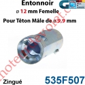 Entonnoir ø 12 mm Femelle Taraudé M5 Avec Vis 5x18 pour Têton mâle ø 9,9 mm
