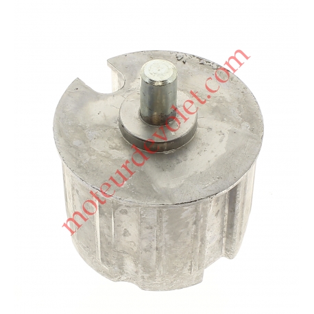 Embout Aluminium pour Tube Rond ø 70 à Goutte Téton ø 12 mm Mâle Longueur 20 mm