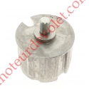 Embout Aluminium pour Tube Rond ø 70 à Goutte Téton ø 12 mm Mâle Longueur 20 mm