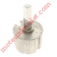 Embout Aluminium pour Tube Rond ø 70 à Goutte Avec Embout Carré de ø 13 mm Mâle Lg 63 mm