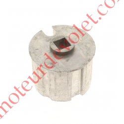 Embout Aluminium pour Tube Rond ø 70 à Goutte Alésé Carré de 13 mm Femelle