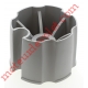 Embout Plastique pour Tube Rond ø 70 à Goutte Percé ø 14 mm Femelle Longueur 47 mm