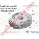Treuil Vis Sans Fin Manoeuvre Hexa 7 Sortie Hexa 16 Femelle Avec FdC Réduction 10/1