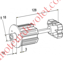 Tandem Zf 64 à Téton ø 18 mm Mâle