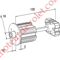 Tandem Zf 64 à Téton ø 18 mm Mâle