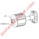 Tandem Zf 64 à Téton ø 18 mm Mâle Alésé en Carré de 10 mm Femelle