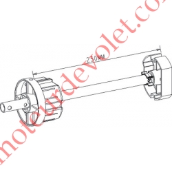Tandem Polyvalent Zf 80 à Crabot Zf Femelle Axe ø 16 mm Mâle longueur 320 mm