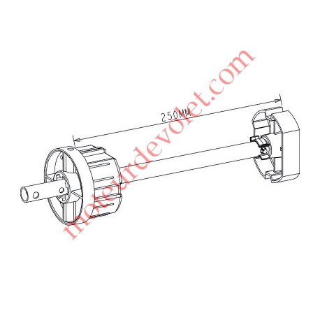 Tandem Polyvalent Zf 80 à Crabot Zf Femelle Axe ø 16 mm Mâle longueur 320 mm