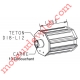 Embout Court Octo 60 Téton ø 18 mm Mâle Alésé en Carré de 10 mm Femelle