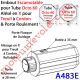Embout Escamotable Octo 60 Porte Roulement ø28 Alésé en X de 10 mm Femelle pour Treuil à Chainette