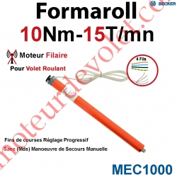 Moteur Formaroll Filaire Avec FdC à Réglage Progressif 10/15 sans Mds