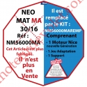 Moteur NéoMat MA 30/16 Av FdC Electro & Radio 433,92MHz Rolling Code M 50