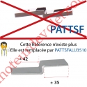 Patte Pvc en Z à Fixer dans Joue Coffre Linteau pour Fixer la Sous-Face,remplacée par la REF PATTSFALU3510