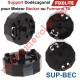 Support Dodécagonal pour Moteur Becker ou Formaroll muni d'un Clip C-Plug dans Coffre Fixolite