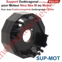 Support Dodécagonal pour Moteur Nice Néo M ou Motus dans Coffre Fixolite