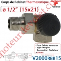 Corps de Robinet Thermostatique Triaxe à Droite 1/2" M30 x 1,5