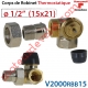 Corps de Robinet Thermostatique Triaxe à Droite 1/2" M30 x 1,5