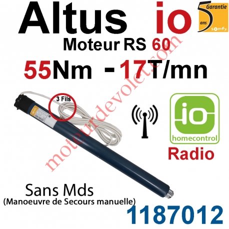 Moteur Altus 55/17 io Radio Home Control RS 60 sans Mds