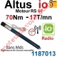 Moteur Altus 70/17 io Radio Home Control RS 60 sans Mds