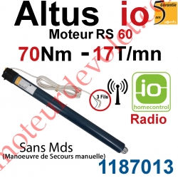 Moteur Altus 70/17 io Radio Home Control RS 60 sans Mds