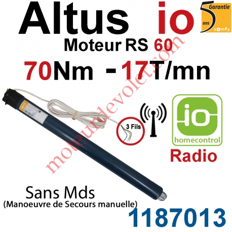 Moteur Altus 70/17 io Radio Home Control RS 60 sans Mds