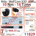 Moteur Mda Wellcom  Radio X3D 10/16