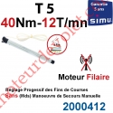 Moteur Simu Filaire Avec FdC à Réglage Progressif 40/12 T5