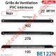 Grille de Ventilation PVC Intérieure 22 m³/h Auto Réglable Nicoll 302 x 19 x 13.5 Coloris Noir