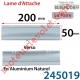 Lames d'Attaches Longueur 200 mm pour Lames DP90 en Aluminium Anodisé Naturel (Paire)
