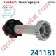 Tandem Télescopique libre à Collerette pour Tube Octo 60 Bubendorff