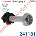 Tandem Télescopique libre à Collerette pour Tube Octo 60 Bubendorff