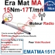 Moteur Nice Radio Era Mat MA 15/17 Av FdC Electro & Fréquence 433,92MHz Rolling Code Série M (Medium ø45mm)