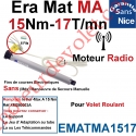 Moteur Nice Radio Era Mat MA 15/17 Av FdC Electro & Fréquence 433,92MHz Rolling Code Série M (Medium ø45mm)