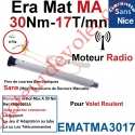 Moteur Nice Radio Era Mat MA 30/17 Av FdC Electro & Fréquence 433,92MHz Rolling Code Série M (Medium ø45mm)