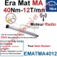 Moteur Nice Radio Era Mat MA 40/12 Av FdC Electro & Fréquence 433,92MHz Rolling Code Série M (Medium ø45mm)