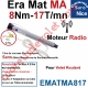 Moteur Nice Radio Era Mat MA 8/17 Av FdC Electro & Fréquence 433,92MHz Rolling Code Série M (Medium ø45mm)
