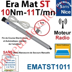 Moteur Nice Radio Era Mat ST 10/11 Av FdC Electro & Fréquence 433,92MHz Rolling Code Série S (Small ø35mm)